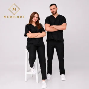 Tenue médicale basic noir unisex